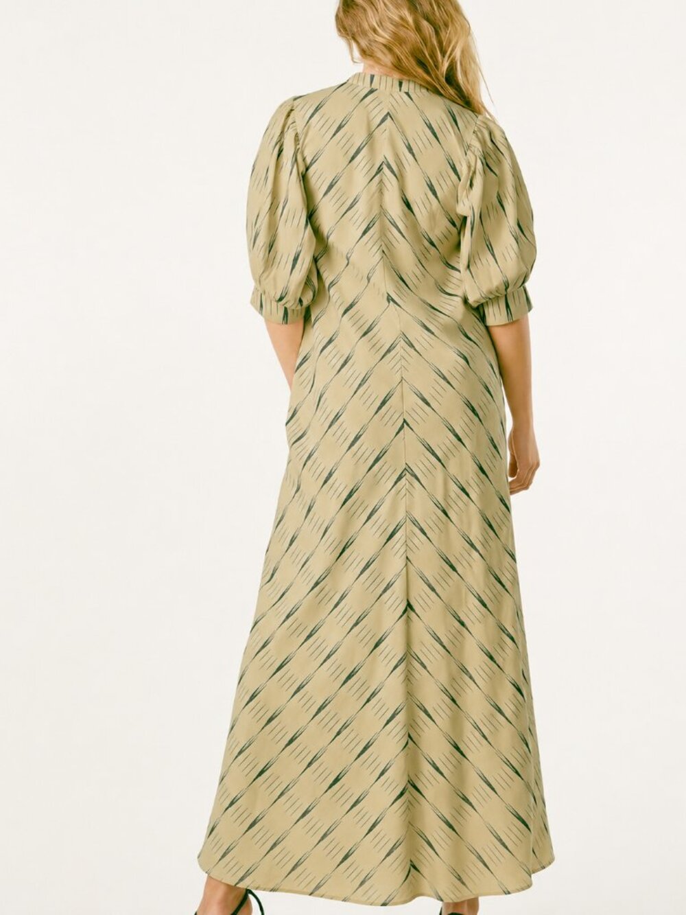Jen's Pirate Booty Saloon Maxi Dress Ikat Boho Vegetable XXL - Picture 3 of 6